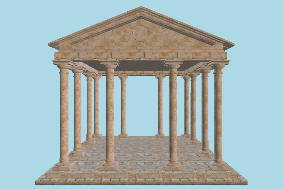 Classical Greek Pavilion 3d model